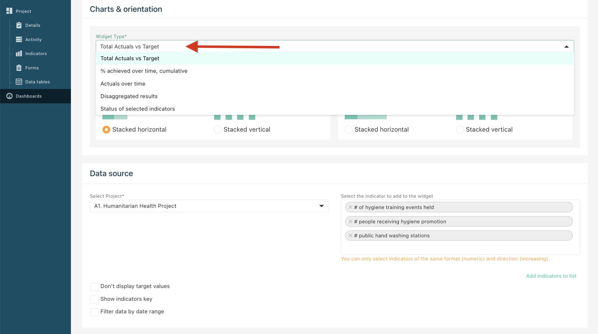 Adding Widgets to Your Dashboard – TolaData