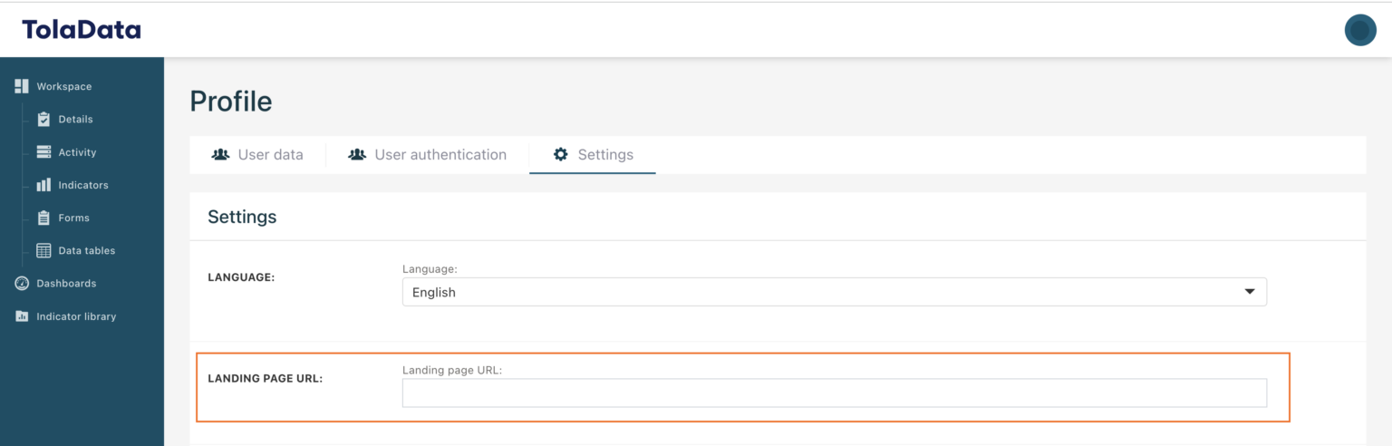 Login and account set up - TolaData