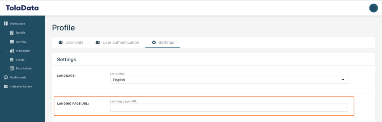 Login and account set up - TolaData