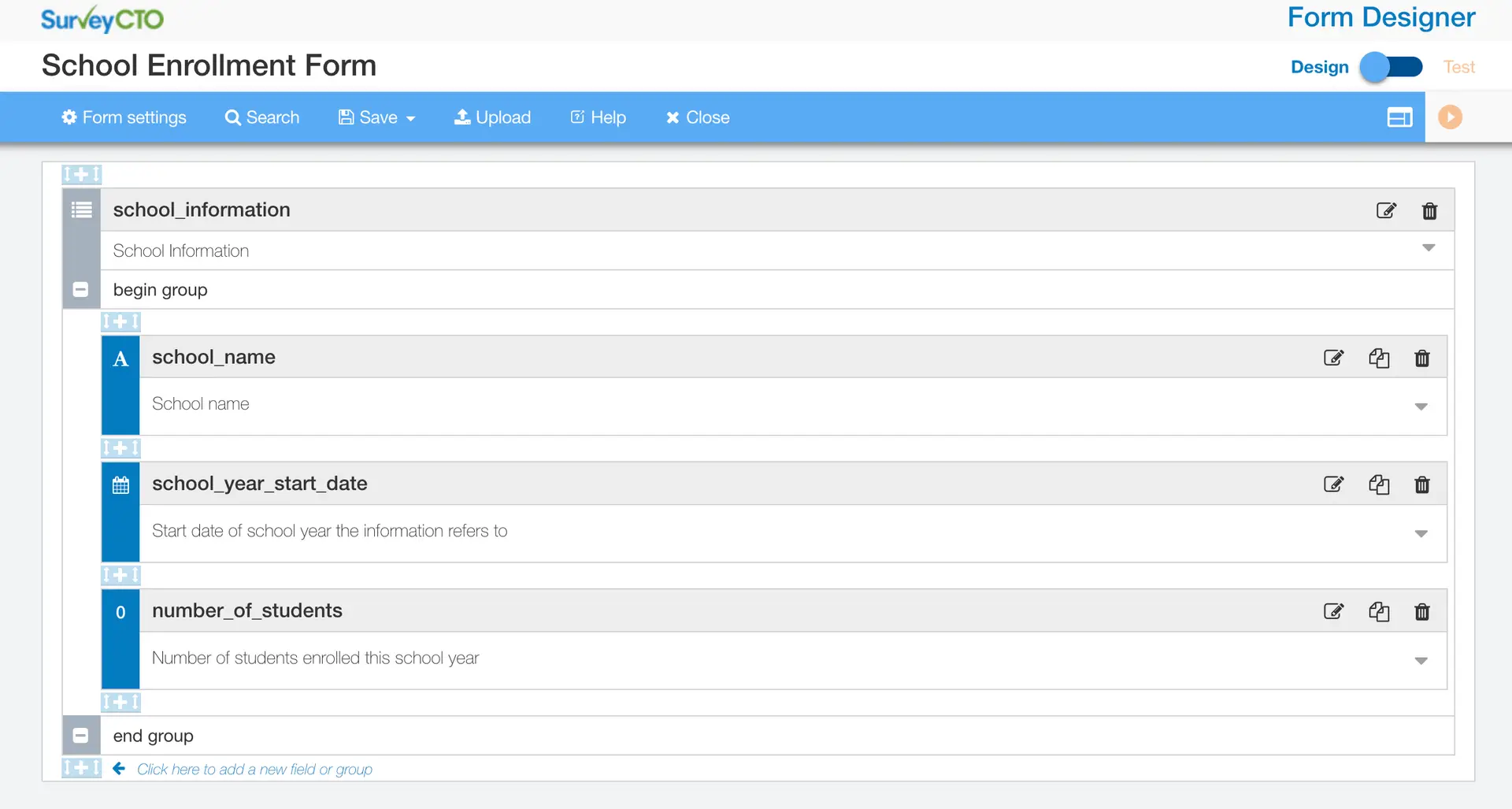 01 – set up form on SurveyCTO - TolaData